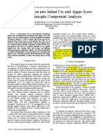 An Investigation Into Infant Cry and Apgar Score Using Principle Component Analysis