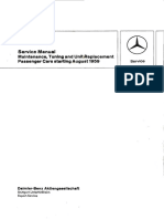 Mercedes Benz From August 1959 Service Manual