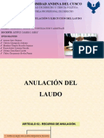 Anulación y Ejecución Del Laudo