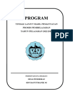 D. Program Tindak Lanjut Hasil Pemantauan Proses Pembelajaran