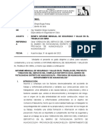 Informe Mensual 003 de SST Huachocolpa