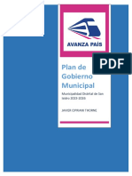 Plan de Gobierno San Isidro