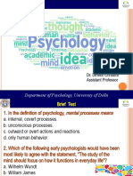 1 Introduction To Psychology