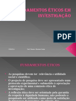 Fundamentos Éticos em Investigação