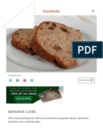 Banana Cake - Panelinha