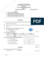 Grade 6 Mathematics First Term Paper Practice Paper