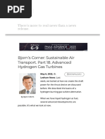 Bjorn's Corner - Sustainable Air Transport. Part 18. Advanced Hydrogen Gas Turbines - Leeham News and Analysis