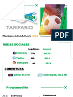 Machdeportes Tarifario Programación