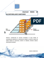 3.3.1 Calculo de Redes de Distribución y Redes de Alcantarillado Sanitario