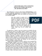 Análisis de EL PUEBLO BLANCO de Arthur Machen