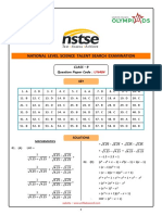 CL - 9 - NSTSE-2023-Paper-484 Key