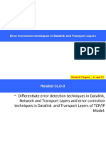 DCN - 8 - Error Correction Techniques in Datalink and Transport Layers