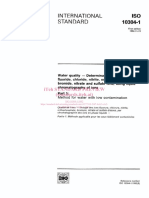 Liquid Chromatography of Ions CL BR ISO-10304-1-1992