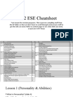 B102 ESE Cheatsheet