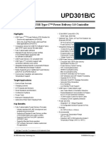 UPD301B/C: Stand-Alone USB Type-C™ Power Delivery 3.0 Controller
