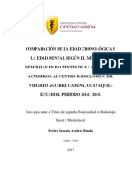 Tesis para Optar El Titulo de Segunda Especialidad en Radiología Bucal y Maxilofacial