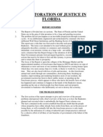 Restoration of Justice in Florida - Synopsis