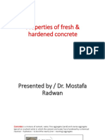 Properties of Fresh Hardenend Concrete