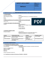 Methanol Msds