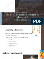 Geometric Design of Highways 2 - Horizontal Alignment