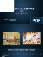 History of Massage 101