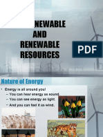 Renewable Nonrenewable