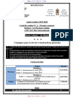 Contrôle 18 (PR Rachid Boumkehla)