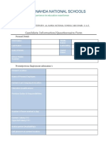 Al Nahda National Schools - Questionnaire E-Interview