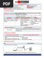 Sesión de Aprendizaje 17 de Noviembre Ciencia y Tecnología