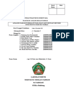 Kelompok 1 - Laporan Praktikum Sementara Analisis Kadar Formalin Pada Ikan Asin Dengan Metode Spektrofotometri Visible