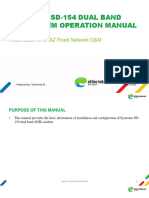 Systrome Sd-154 Dual Band Adsl Modem Operation Manual: Presentation To CAAZ Fixed Network O&M