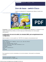 Configuration de Base - Switch Cisco