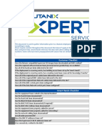 HCI Cluster Deployment - Predelivery Questionnaire