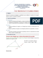 Ángulos en El Triángulo y Cuadriláteros