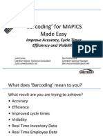 Barcoding Made Easy With MAPICS 3-21-11