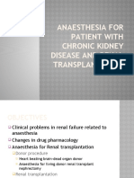 Anaesthesia For Renal Transplantation