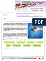 2011 4o Ano Prova Bimestral 3 Caderno 3 Ciencias