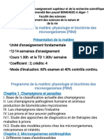 1er Cours de Physiologie Et Biochimie Des Microorganismes