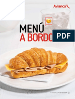 Menu de Venta A Bordo Co