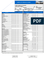 Check List Vehiculo Livano