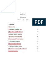 AnalysisI Lecture Notes