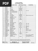 Parmac V-80 Brake - Assy # D631538-X - Parts List