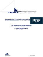 Oil Free Compressor User Manual 750kw