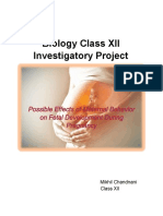 Biology Class XII Investigatory Project