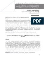 De L'identité Rhizome Comme Perspective de La Mondialisation de La Littérature Africaine Diasporique