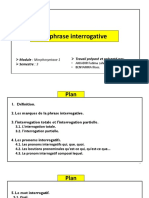 La Phrase Interrogative