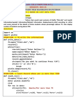 11 Binary File Handling Assignment