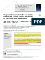 Design and Development of A Five-Axis Machine Tool With High Accuracy, Stiffness and e Ciency For Aero-Engine Casing Manufacturing