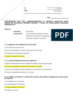 50 Minutos 0,20 Puntos Por Pregunta Correcta Resta de 0,10 Puntos Por Pregunta Errónea Pregunta en Blanco No Puntúa