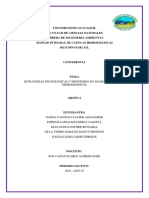 Estrategias Tecnológicas y Monitoreo en Manejo de Cuenca Hidrográficas